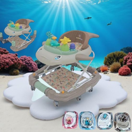 صورة مشاية أطفال بتصميم الطيارة الذكي